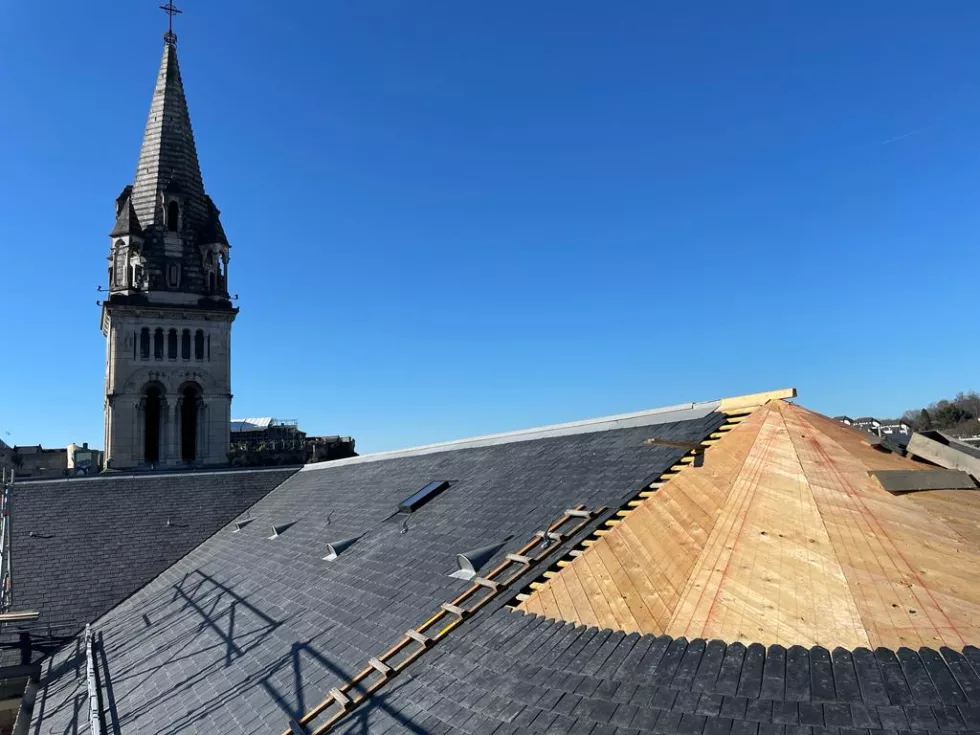 Eglise du Sacré-Cœur de Lourdes - Couverture ardoise